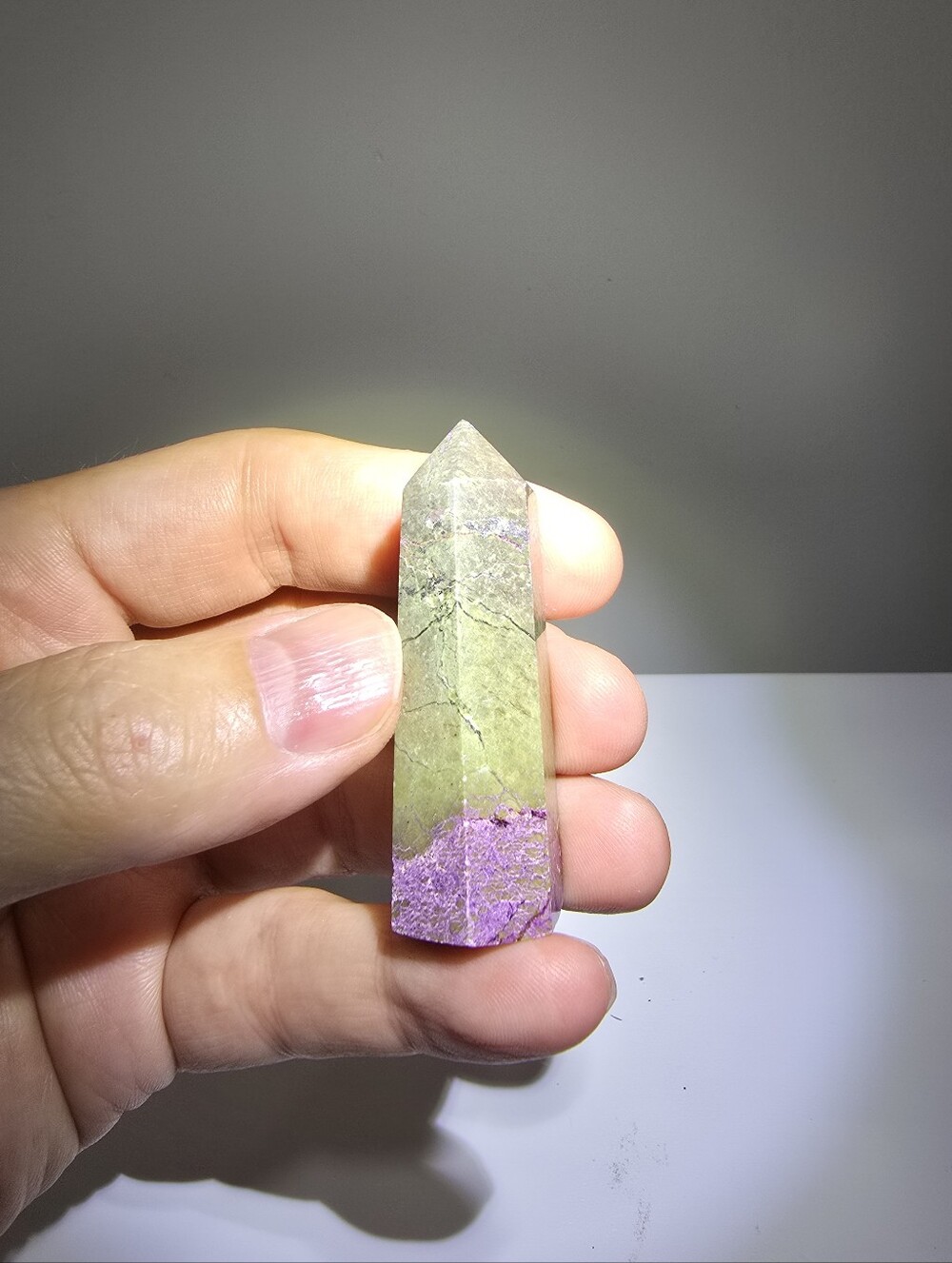 Atlantisite Crystal Tower #G (aka Stichtite and Serpentine)